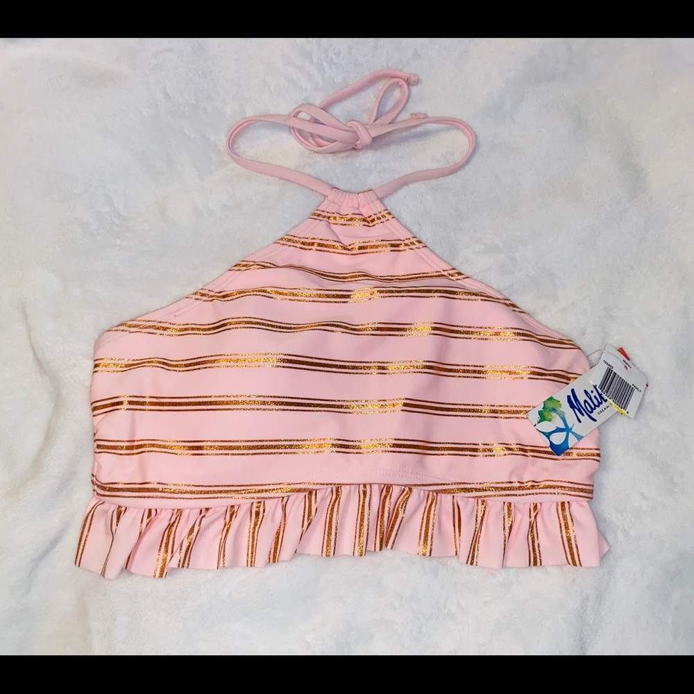 Malibu Swimsuit Bikini Top NWT